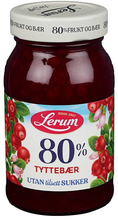 No-Added-Sugar Lingonberry Jam 330 g – Lerum