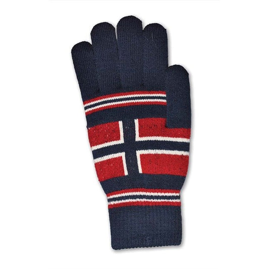 Navy Norwegian Flag Mittens