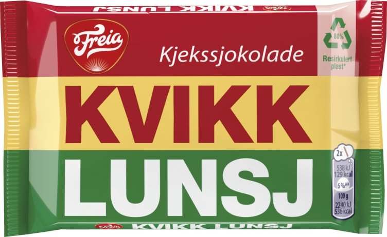 Kvikk Lunsj Chocolate Wafer 47 g Freia - Fjord & Pine / NFP NORWEGIAN FINEST PRODUCTS INC.