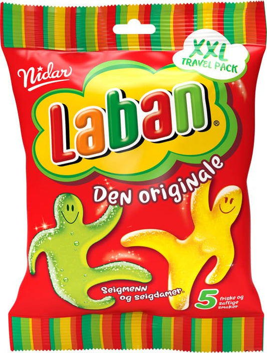 Laban Seigmenn XXL Fruit Gummies 400 g – Nidar