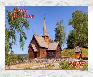 Large Stave Churches Calendar 2027 - Fjord & Pine / NFP NORWEGIAN FINEST PRODUCTS INC.