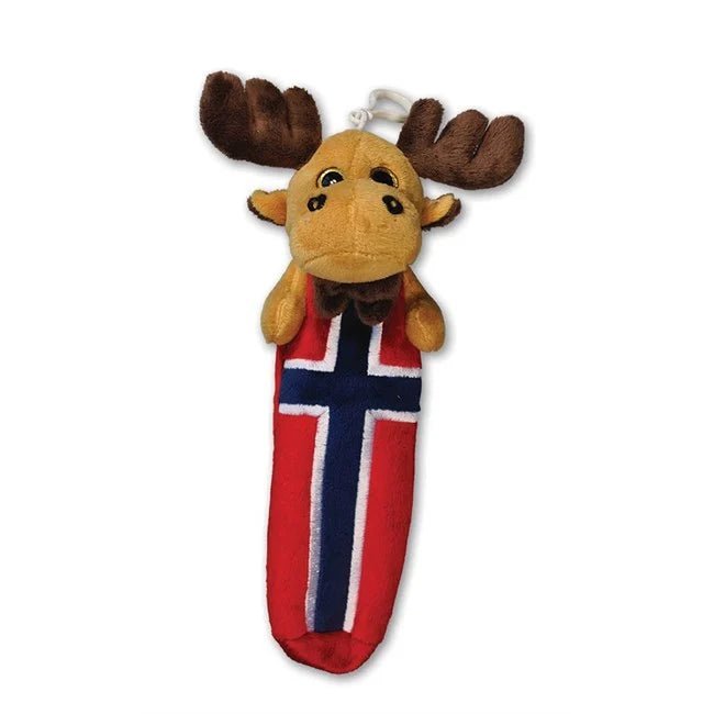 Norwegian Flag Plush Pencil Case with Moose Head - Fjord & Pine