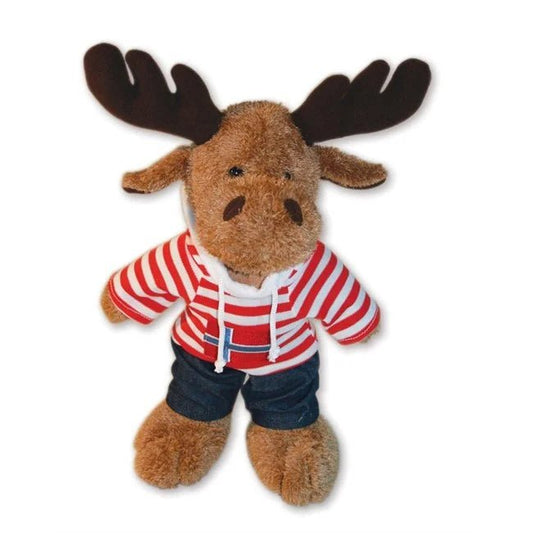 Red Hoodie Plush Moose, Medium
