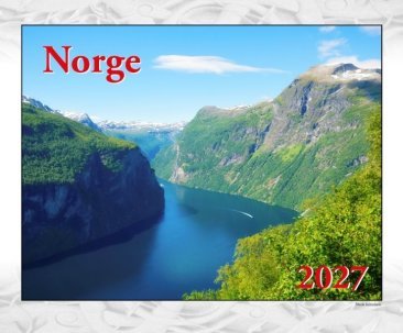 Large Norway Calendar 2027 – Norwegian Dates